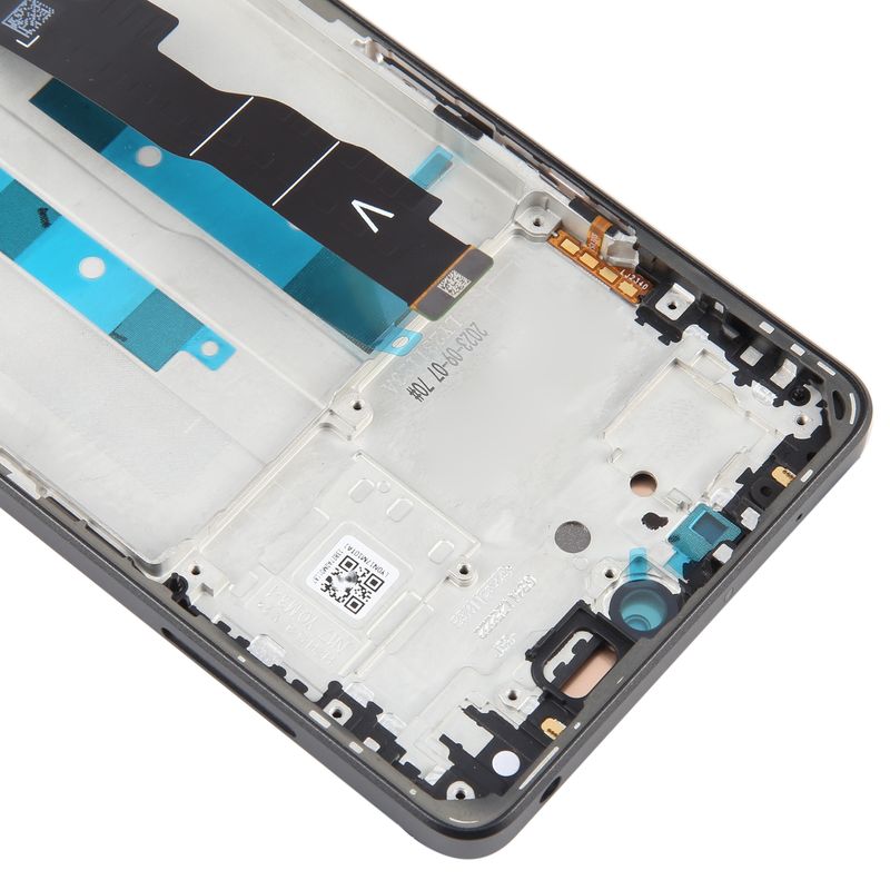 Pour Xiaomi Redmi Note 13 5G Matériau AMOLED d'origine Écran LCD Numériseur Assemblage complet avec cadre (Noir)_voghion.com