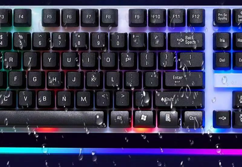 Bestseller: Leuchtendes Maus-Set mit Kabel, USB-Gaming-Tastatur mit mechanischem Tippgefühl und Regenbogenbeleuchtung_voghion.com