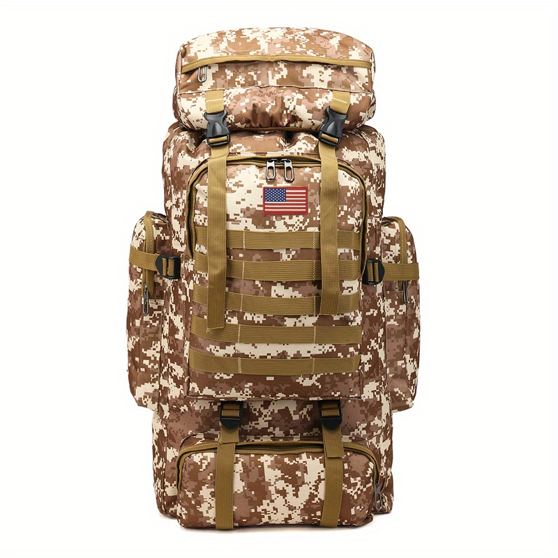 Mochila impermeável tática externa 80L para acampamento, caminhada, mochila, caça_voghion.com