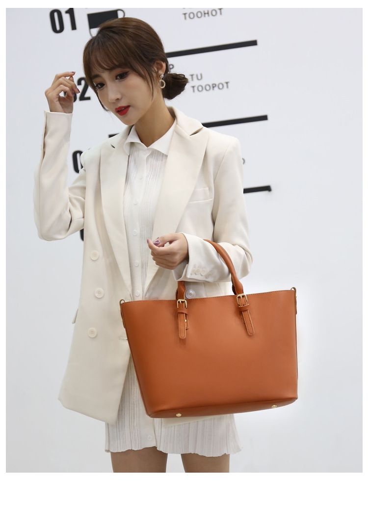 Damenhandtasche Umhängetasche Mode Damentasche Einkaufstasche In Tasche Schultertasche Handgedämpfter Dutt Muttertasche Drei Sets_voghion.com