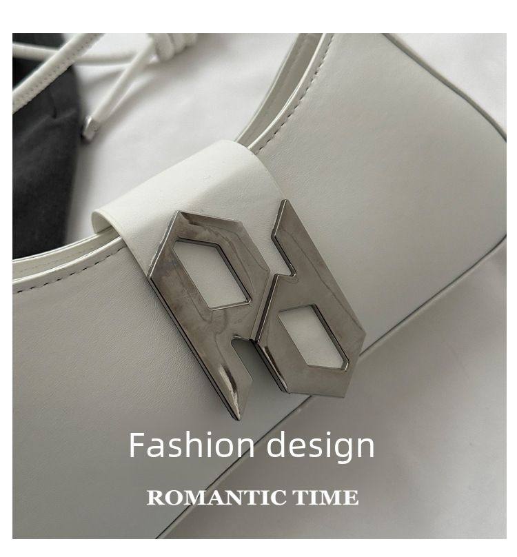 Simple fashion casual shoulder bag niche casual underarm bag 2023 Summer new Korean fashion small square bag_voghion.com