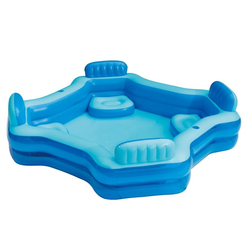 4 Age Seats Family Square Swimming Blue 6 Comfort Inflatable Pool Up Deluxe_voghion.com