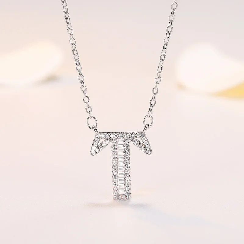 Klassiskt Sterg Sier Nytt Gnistrande A~Ö Bokstav Hänge Halsband Utsökt Ljus Charm Damsmycken Överraskningspresent_voghion.com