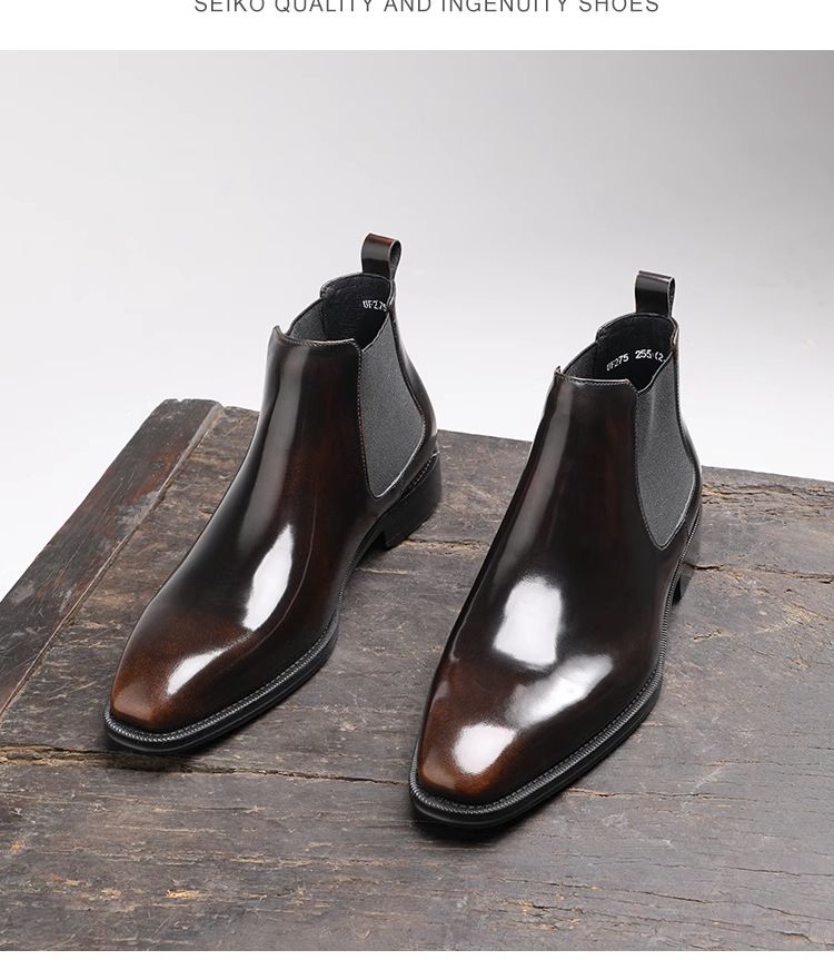 Martin Boots Herren High-Top-Schuhe Mittelhohe Kurze Stiefel Outdoor Herrenstiefel Erhöhende Mittlere Stiefel Herren_voghion.com