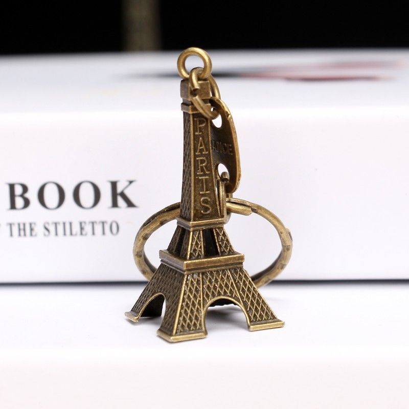 Zakka Portachiavi vintage con ciondolo a forma di torre Torre Eiffel di Parigi, piccolo regalo_voghion.com