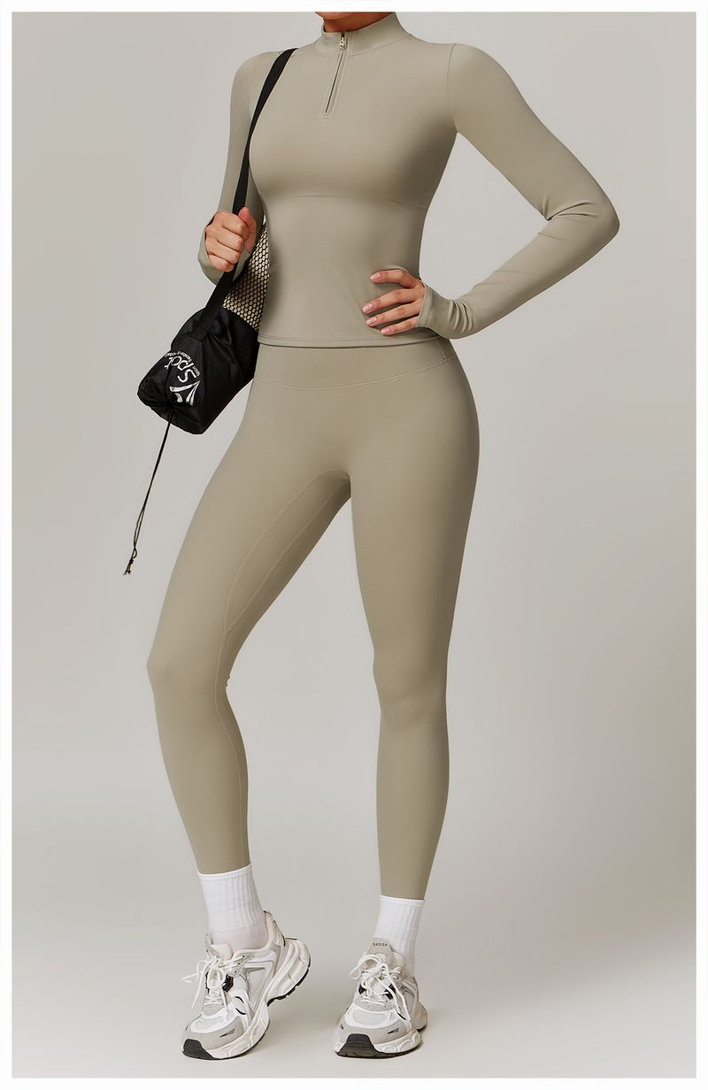 Set da allenamento yoga a maniche lunghe ad asciugatura rapida autunno inverno Zechuang, set da corsa all'aperto e tuta da fitness 8961_voghion.com