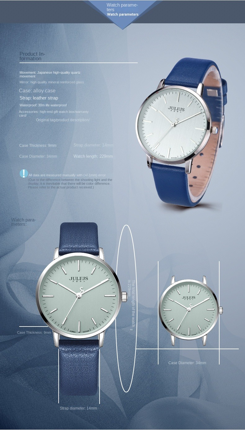 Regalo elegante e alla moda Ladies Student Cinturino in pelle di alta qualità Orologio casual da lavoro rotondo vintage al quarzo impermeabile_voghion.com