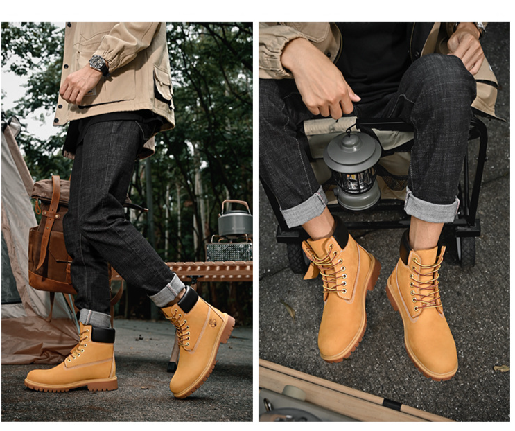 Plus-size Outdoor Men's Shoes Couple British Men's Work Shoes_voghion.com