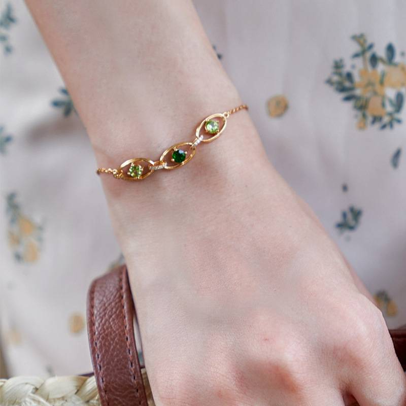 Bijoux pour femme : élégant bracelet géométrique en argent sterling S925 plaqué or, chaîne minimaliste et délicate, idéal au quotidien ou pour les occasions spéciales._voghion.com