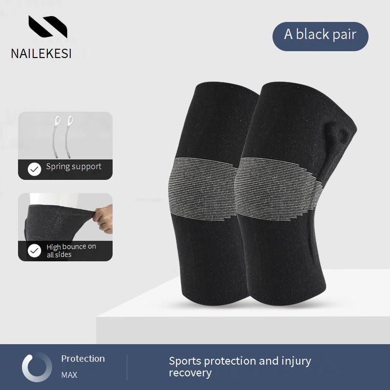 Professionele kniebrace voor dames en heren - Ademende en warme kniebeschermers voor hardlopen, fietsen, wandelen en sporten - Hoge elasticiteit en veerkracht_voghion.com