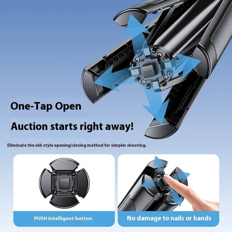 Perche à selfie Bluetooth professionnelle de 1,8 m avec double éclairage et télécommande de zoom, base quadruple stable pour diffusion en direct et vlogging._voghion.com