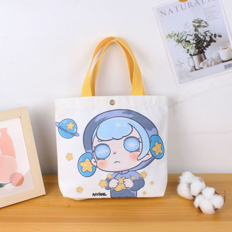 New Ins Canvas Bag For Female Students Korean Version Single Shoulder Children's Stylish Fashion Versatile Anime Cartoon_voghion.com