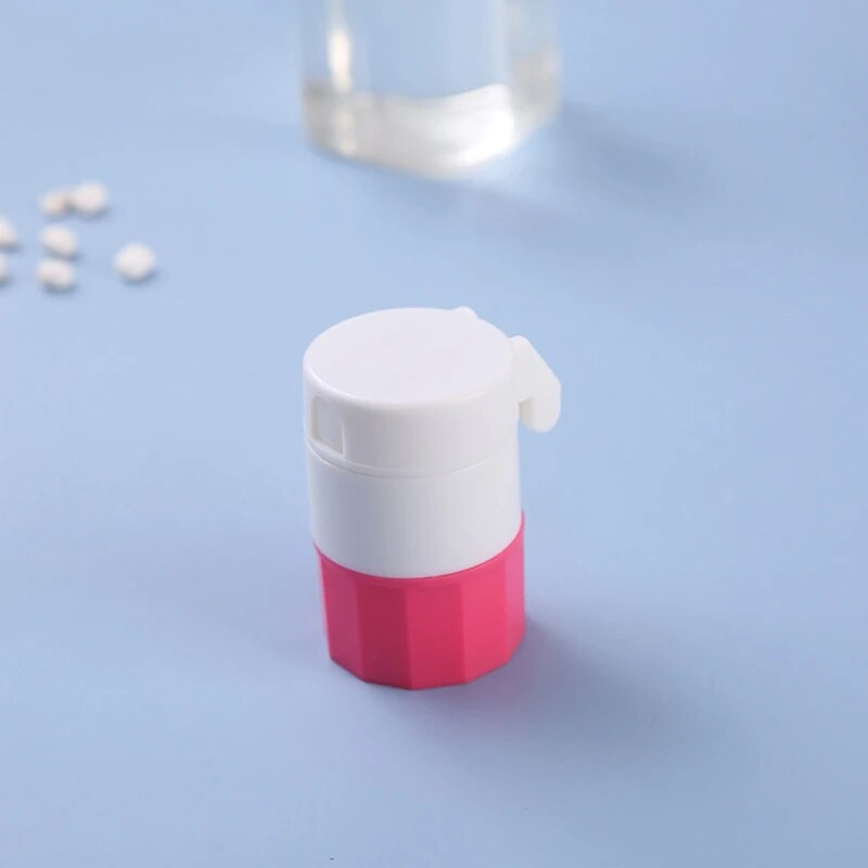 4 In 1 Portable Case Splitter Powder Pastillero Grinder Cutter Medicine Storage Drug Container Pill Box_voghion.com