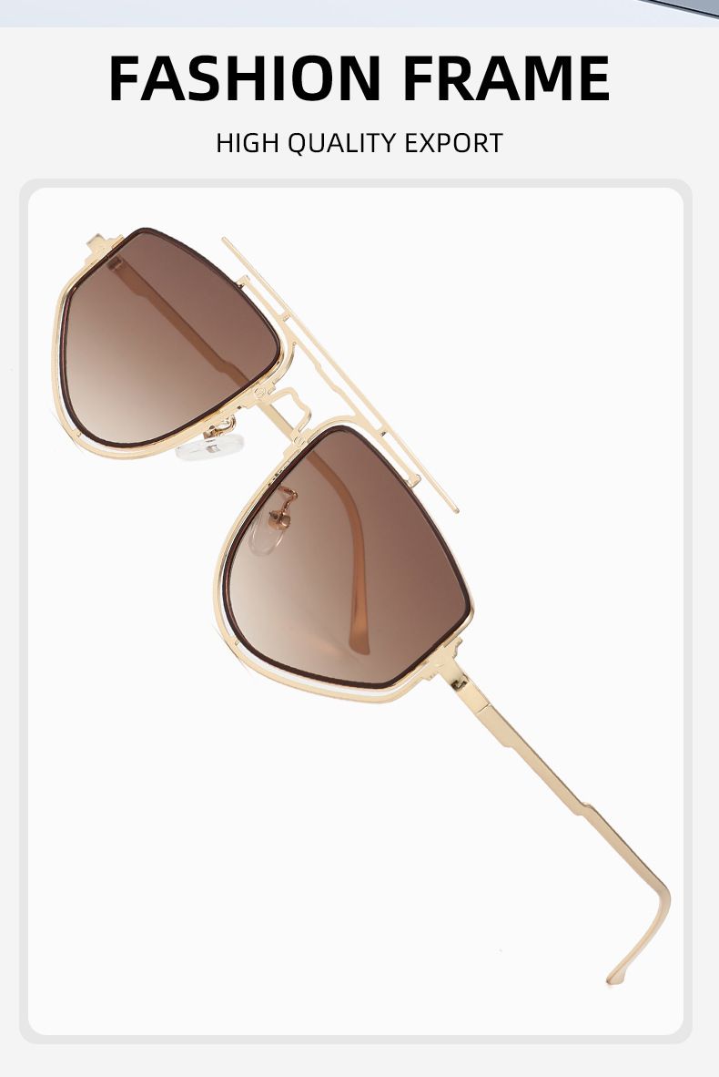 Sunglasses New Style High End Face Showing Small Large Frame Suitable For Square And Round Faces And UV Protection For Men And Women_voghion.com
