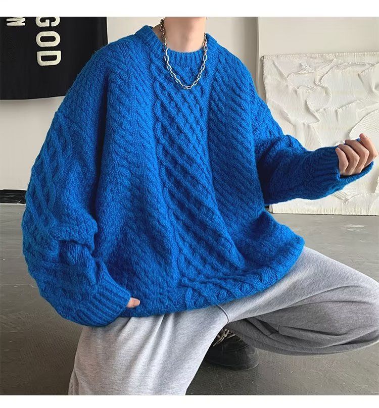 Herbst dicke Fried Dough Twists Pullover für Männer und Frauen 2023 neue Winter Premium japanische Vintage WM Bottomed_voghion.com