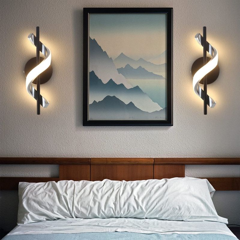 Glitzerlife LED Wandleuchte Innen Wandlampe - Modernes Design Flurlampe 3000K Warmweiß Treppenhauslampe Wandbeleuchtung Für Schlafzimmer Wohnzimmer Arbeitszimmer_voghion.com