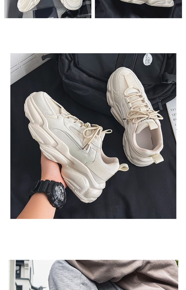 Eakers Men S Spring And Autumn New Casual Running Shoes Thick Soles Booster Trendy Versatile Ins Dad_voghion.com