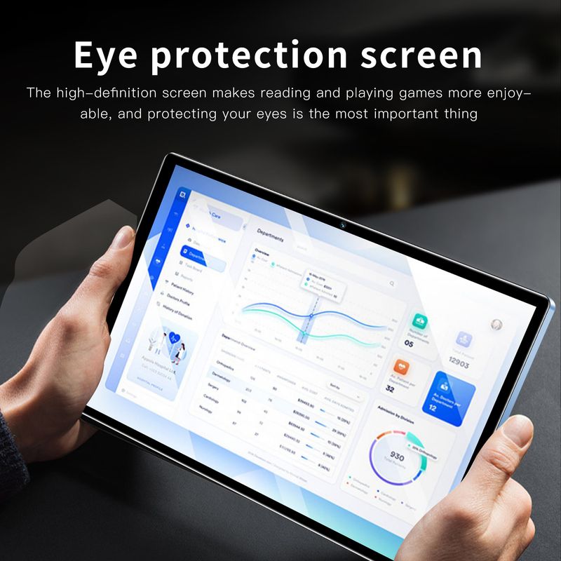 8-Core Android Tablet 10,1" 4G LTE Dual-SIM, 32 GB Speicher, IPS-Bildschirm, Bluetooth, GPS, Gesichtserkennung – Metallgehäuse, mehrsprachige Unterstützung_voghion.com