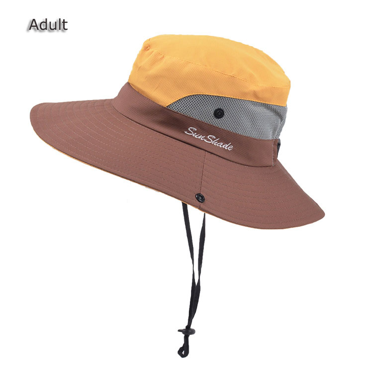 Fischerhut, Sonnenschutz, UV-Schutz, LSF 50+, Sonnenhut, Eimer, Sommerhut für Herren und Damen, große breite Krempe, Bob, Wanderhüte für draußen mit Kettenriemen_voghion.com