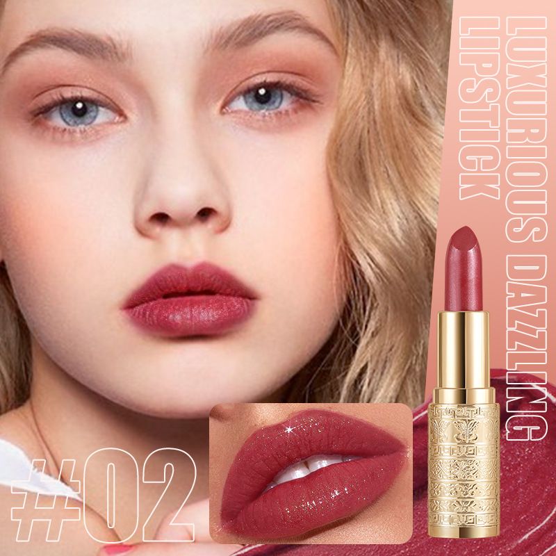 Color-changing Sparkling Waterproof Long-lasting Non-fading Compact Portable Matte Velvet Lipstick_voghion.com