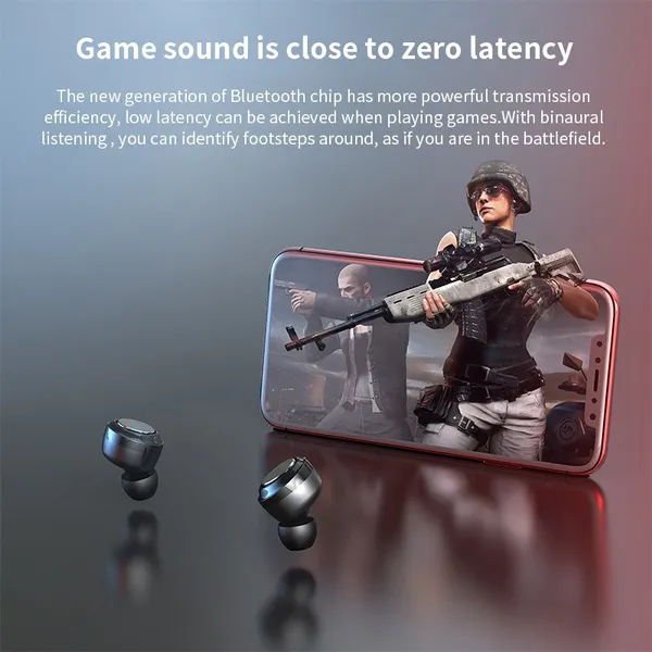 TWS Wireless Bluetooth Headset 5D HIFI Noise Cancelling In Ear Headphone Music Stereo Audio Sport Earbuds For IOS Android Smartphone_voghion.com