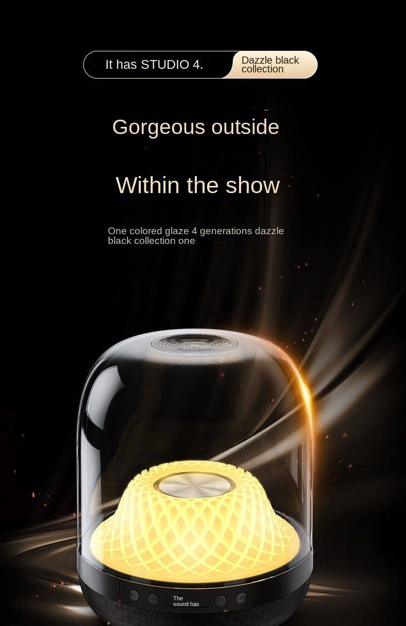 Csúcskategóriás Harman azonos stílusú üveg 4. generációs Bluetooth audio kristály négy vezeték nélküli hangszóró 3 kiváló minőségű otthoni használatra_voghion.com