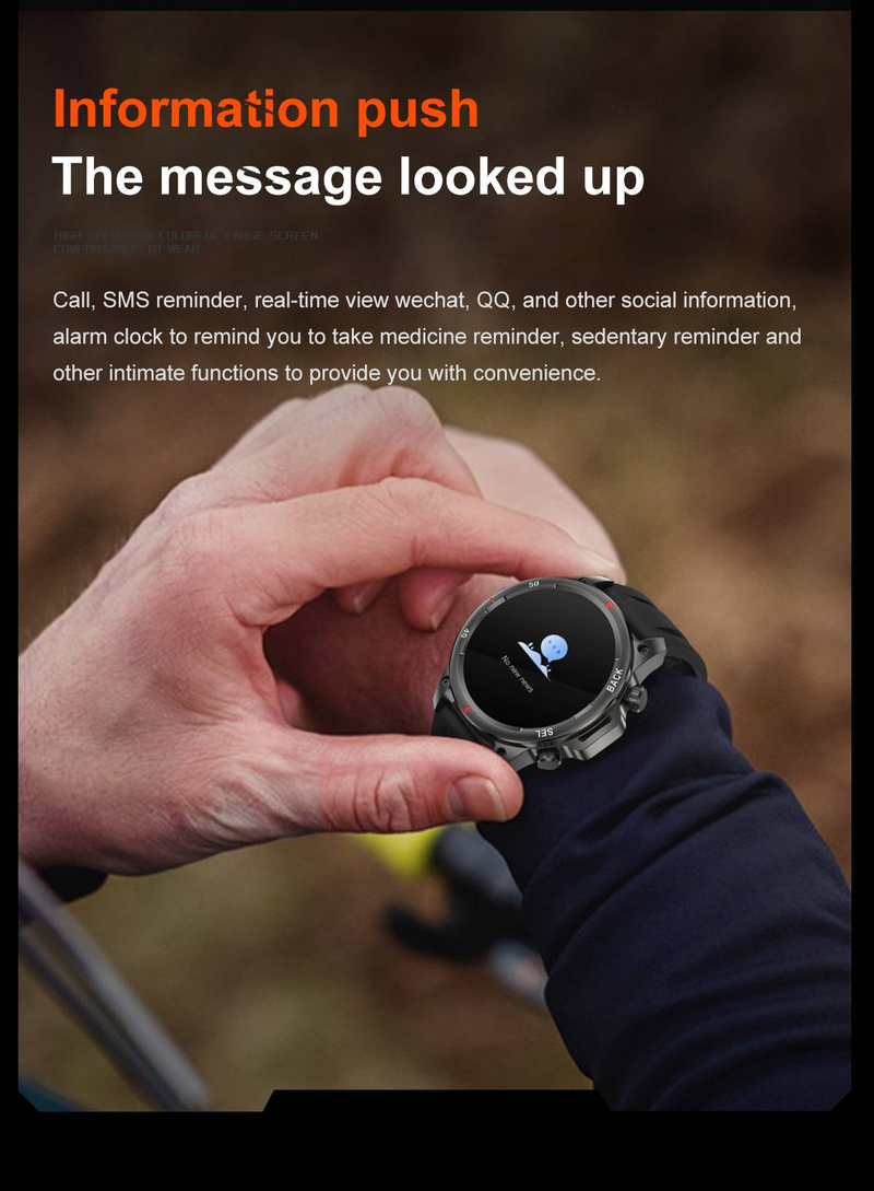 2024 Neue Outdoor-Militär-Smartwatch DK68 für Männer mit NFC-Zugangskontrolle, Entsperren von Bluetooth-Funkanrufen, Gesundheit, Sport, Frauen_voghion.com