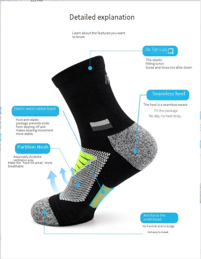 Cipőkiegészítők Kosárlabda Zokni Férfi Hosszú Csöves Törölköző Alsó Professzionális Elite Középcsöves Zokni Csíkos Színben Egyező Izzadságelnyelő Sportzokni_voghion.com