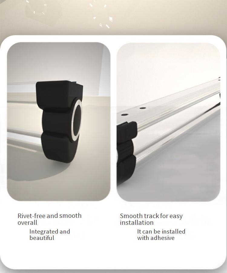Lightweight Single-Rail Pull-Out Pants Hanger - Top-Mounted Extendable Closet Organizer For Wardrobe (Space-Saving Smooth Sliding Easy Installation)_voghion.com