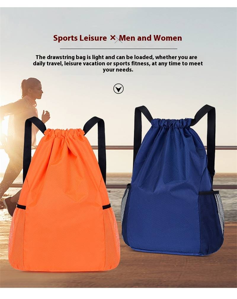 Sports Drawstring Backpack - Large Capacity Gym Bag For Basketball, Football & Training (Multi-Purpose & Durable)_voghion.com