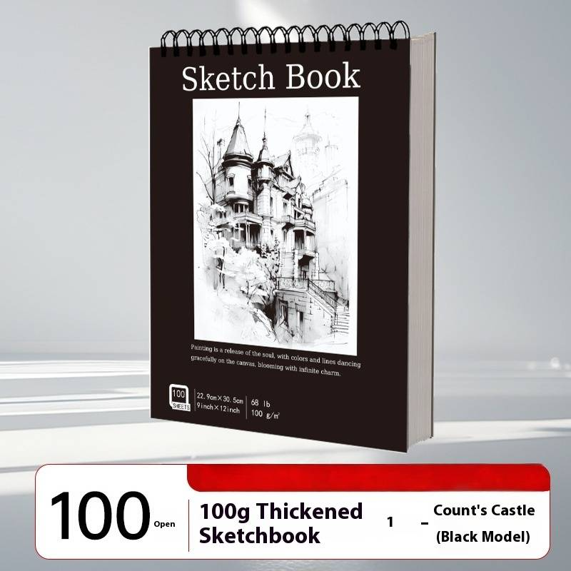 Premium A4 Sketchbook For Artists - 120gsm Acid-Free Paper, Spiral Bound Blank Drawing Pad For Pencil, Charcoal, Colored Pencils_voghion.com