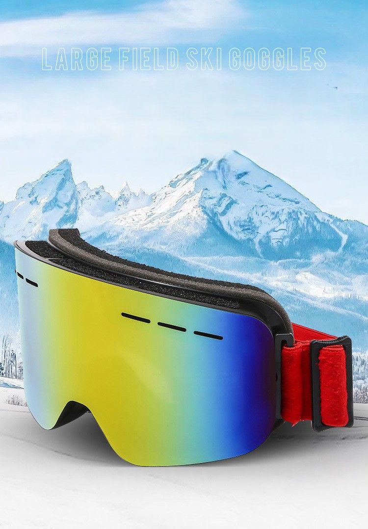 Doppelschichtige Anti-Beschlag-Zylinder-Skibrille und Brille für Outdoor-Sportarten mit Myopie, hochauflösende, winddichte Schutzbrille_voghion.com