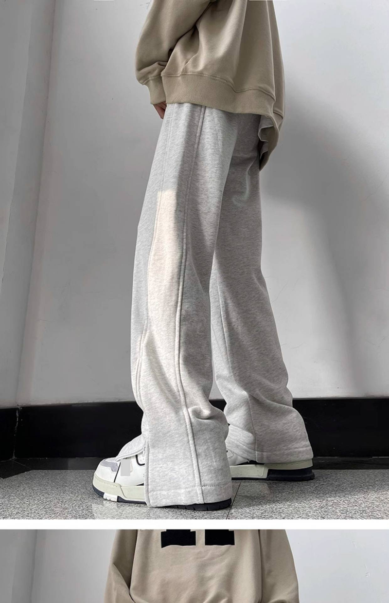 Lässige Jogginghose für Herren – Streetwear-Jogginghose mit Reißverschluss und entspannter Passform_voghion.com