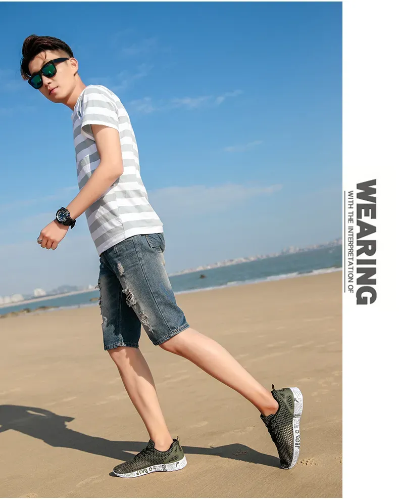 Aqua Breathable Trekking Beach Hot Quick Drying Outdoor Fishing Wading Shoes Water Sneakers Men Lace Up_voghion.com