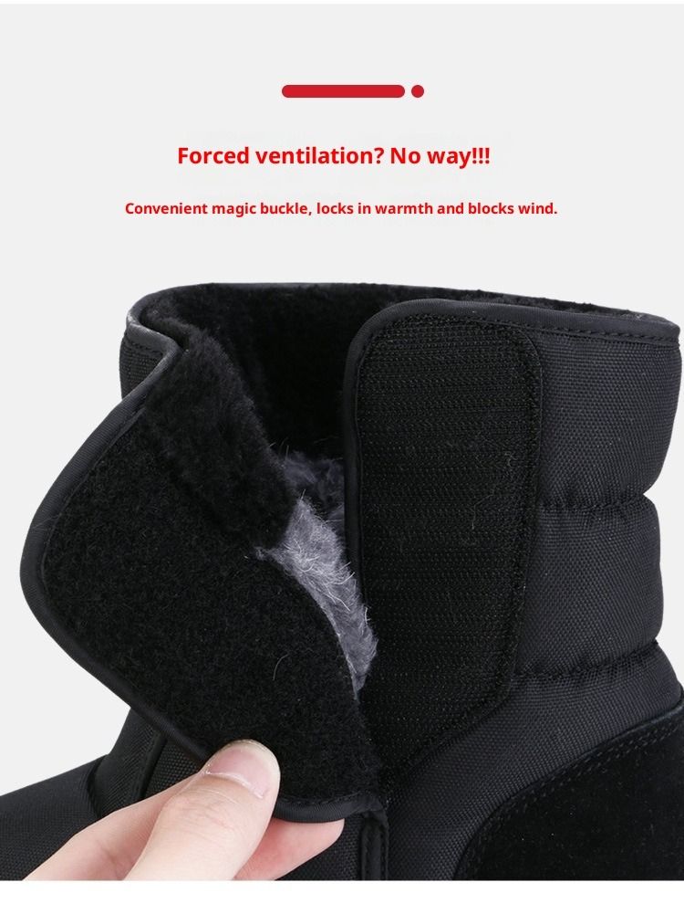 Nowe męskie buty śnieżne NOKOMETA w rozmiarze 48 nie są śliskie ani popękane, są wytrzymałe i łatwe w noszeniu._voghion.com