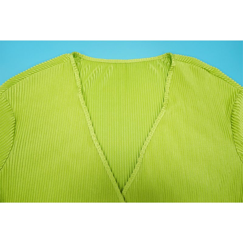 Damenbekleidung V-Ausschnitt Langarm Strickjacke Herbst und Winter Lässiges Zweiteiliges Set_voghion.com