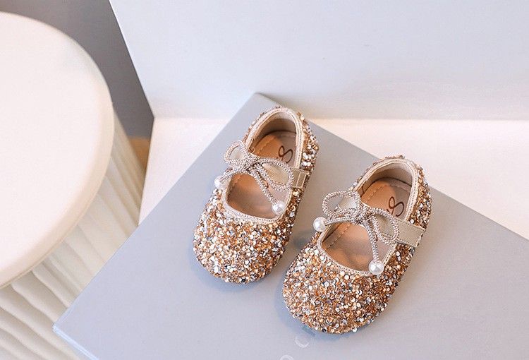 Mädchen Babyschuhe Frühling und Herbst Neue kleine Mädchen Strass Prinzessin Schuhe Kinder einzelne Schuhe Kinder Säugling weiche Sohle Kleinkind Schuhe_voghion.com