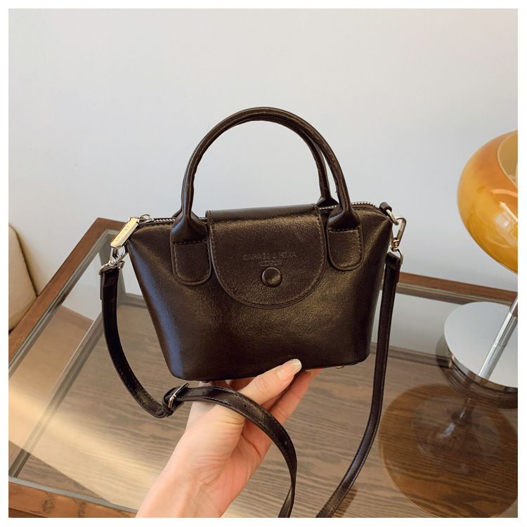Hih end pleated texture handba for women 2024 niche desin draon bas Xian commutin crossbody versatile shoulder_voghion.com