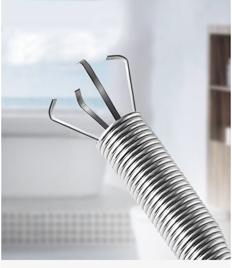 Draga per tubi pieghevole a mano con quattro artigli, gancio per dragaggio, raccoglitore per fognature, clip per rifiuti fognari_voghion.com