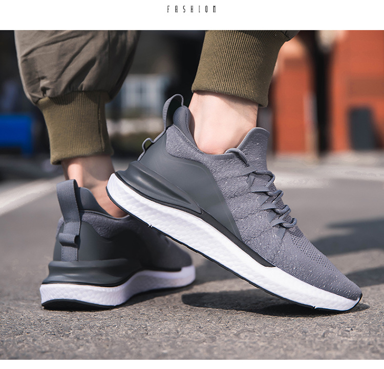 Nuove scarpe da uomo in tessuto volante transfrontaliero, scarpe casual, scarpe alla moda coreane, produttori di sneaker di moda le distribuiscono una per una_voghion.com