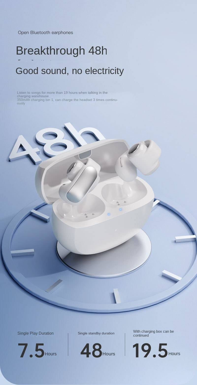 Ultra-åbne høretelefoner trådløse bluetooth-øretelefoner over-ear rumlig lyd ikke in-ear_voghion.com