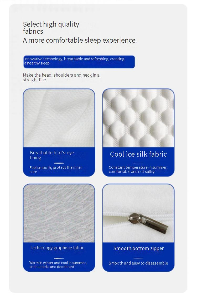 Inflatable Cervical Pillow For Neck And Shoulder,Contour Memory Foam Pillow,Ergonomic Neck Support Pillow For Side Back Stomach Sleepers_voghion.com