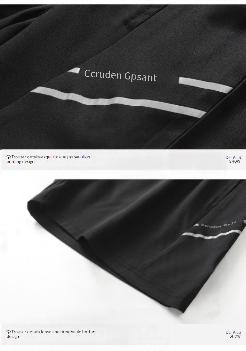 Abbigliamento sportivo da uomo, abbigliamento da corsa da uomo, abbigliamento ampio ad asciugatura rapida, pantaloncini a maniche corte, abbigliamento fitness da uomo, nuovo abbigliamento casual estivo in seta ghiacciata_voghion.com