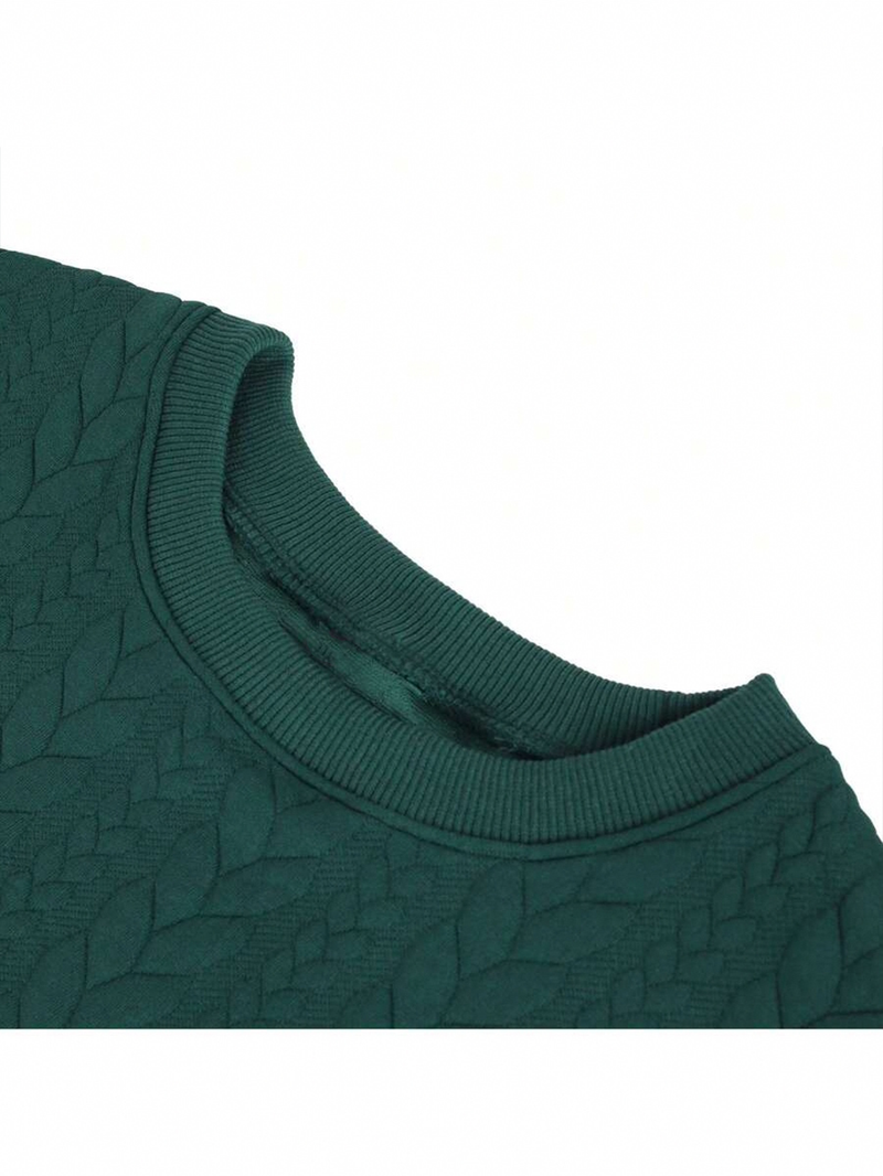 Nuovo maglione in maglia tinta unita da uomo - Essenziale per autunno/inverno con misto lana di prima qualità_voghion.com