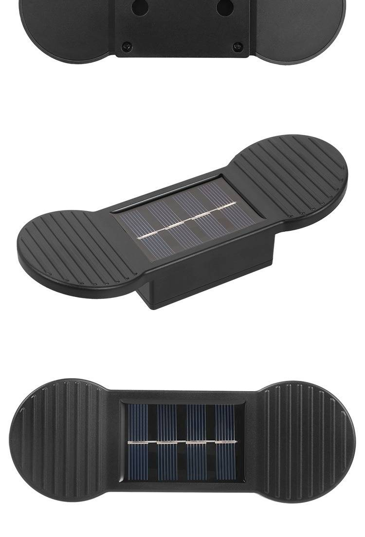 Solar-Gartenleuchten für den Außenbereich, wasserdichte Wandleuchte für Hof, Terrasse, Weg, Landschaftsdekoration – Weiß/Warm/Farbwechsel-LED_voghion.com