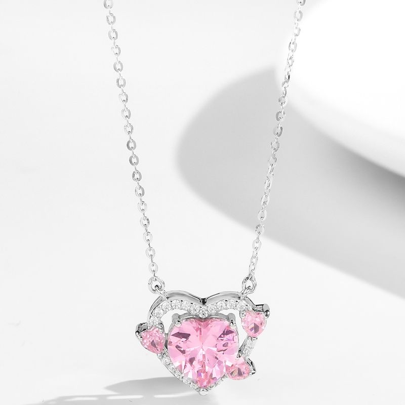 Gioielli Donna Oro Argento Gioielli Metallo Galvanica Gioielli S Donna Sterling Sier Di Maid Coffee Modello Guardiano Cuore Zircone Collana Net Celebr_voghion.com