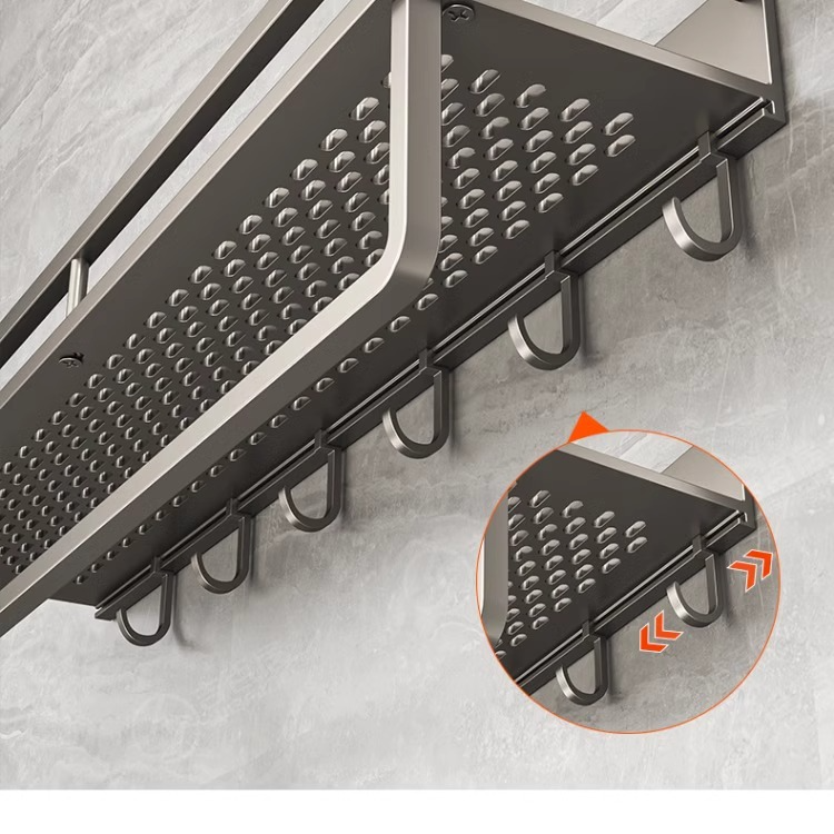 Estantes de cocina Estantes para suministros sin perforaciones Estantes de cocina Estantes para especias de múltiples capas para tiendas departamentales_voghion.com