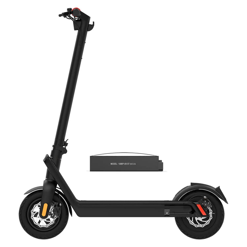 AOVO X9 Plus 36V 850W Spitzenleistung Elektroroller, 10 Zoll Reifen, 36V 15,6Ah herausnehmbarer Akku, 65-80KM Reichweite, 40km/h Höchstgeschwindigkeit_voghion.com