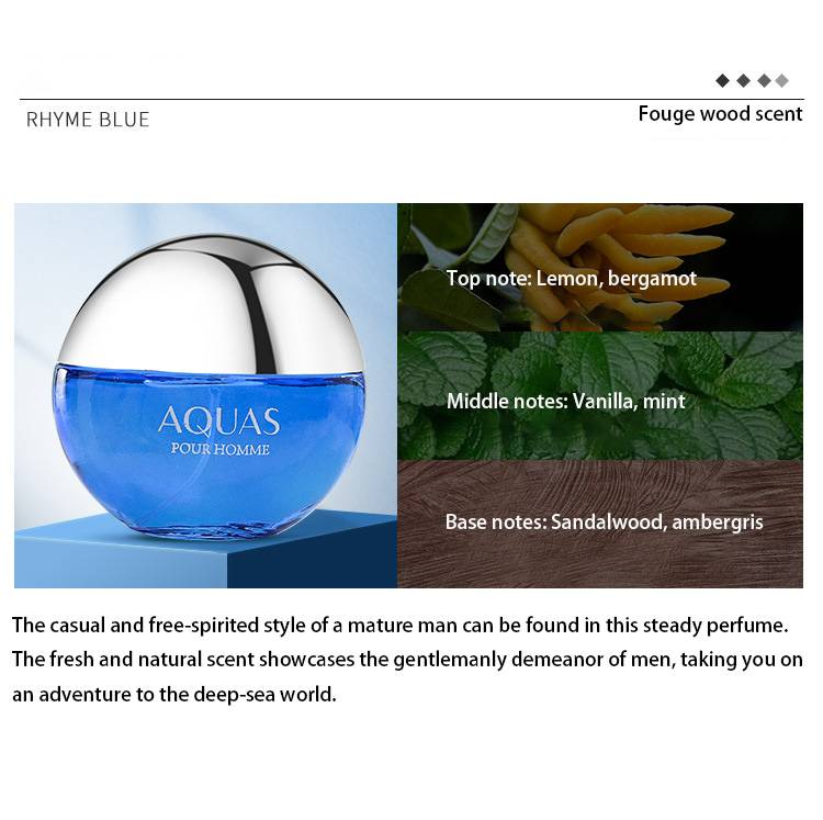 Aquamarine For Men, Long Lasting Eau De Toilette, Oceanic Scent_voghion.com