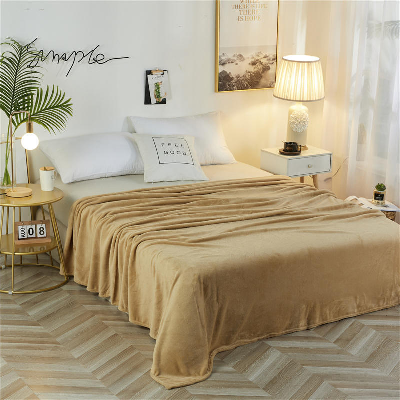 Flanell-Bettdecke – extra dicker, wendbarer Fleeceüberwurf für Bett und Sofa_voghion.com